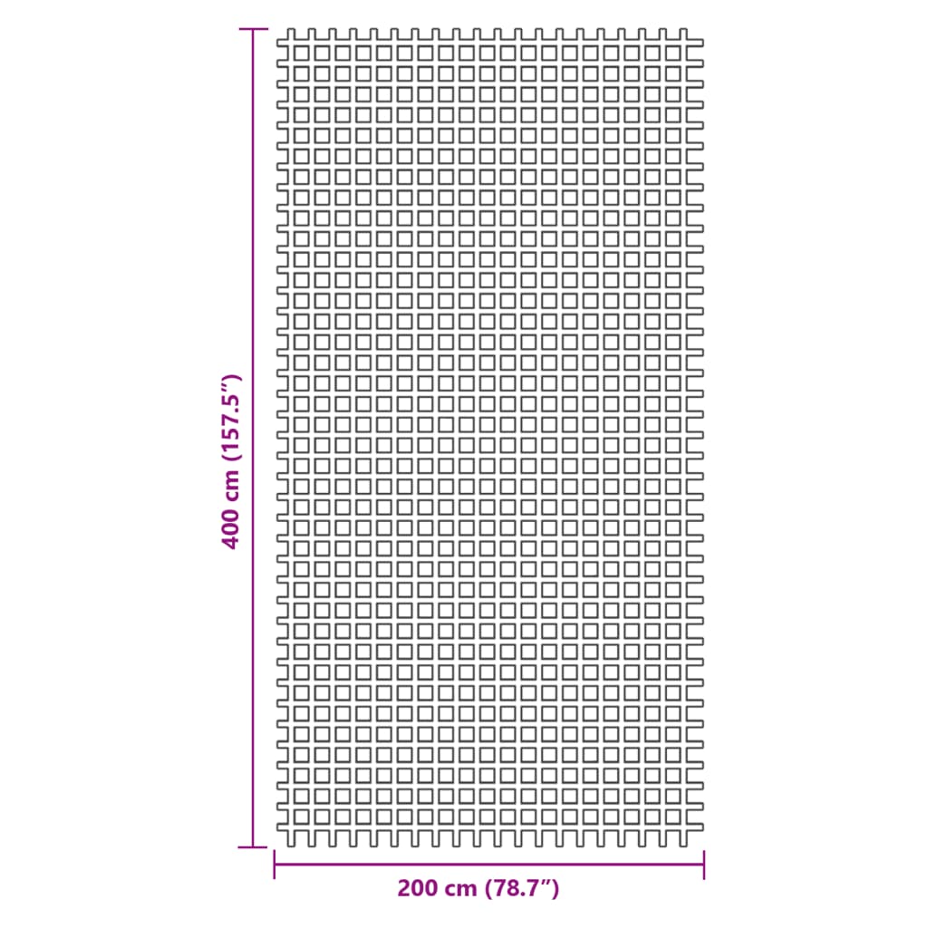 vidaXL Tent Carpet Green 4x2 m