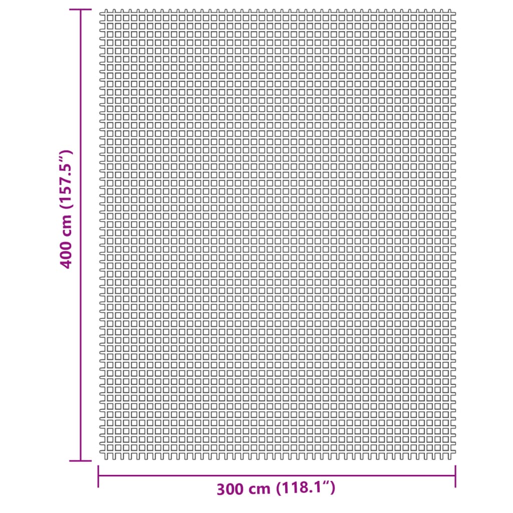 vidaXL Tent Carpet Light Grey 4x3 m