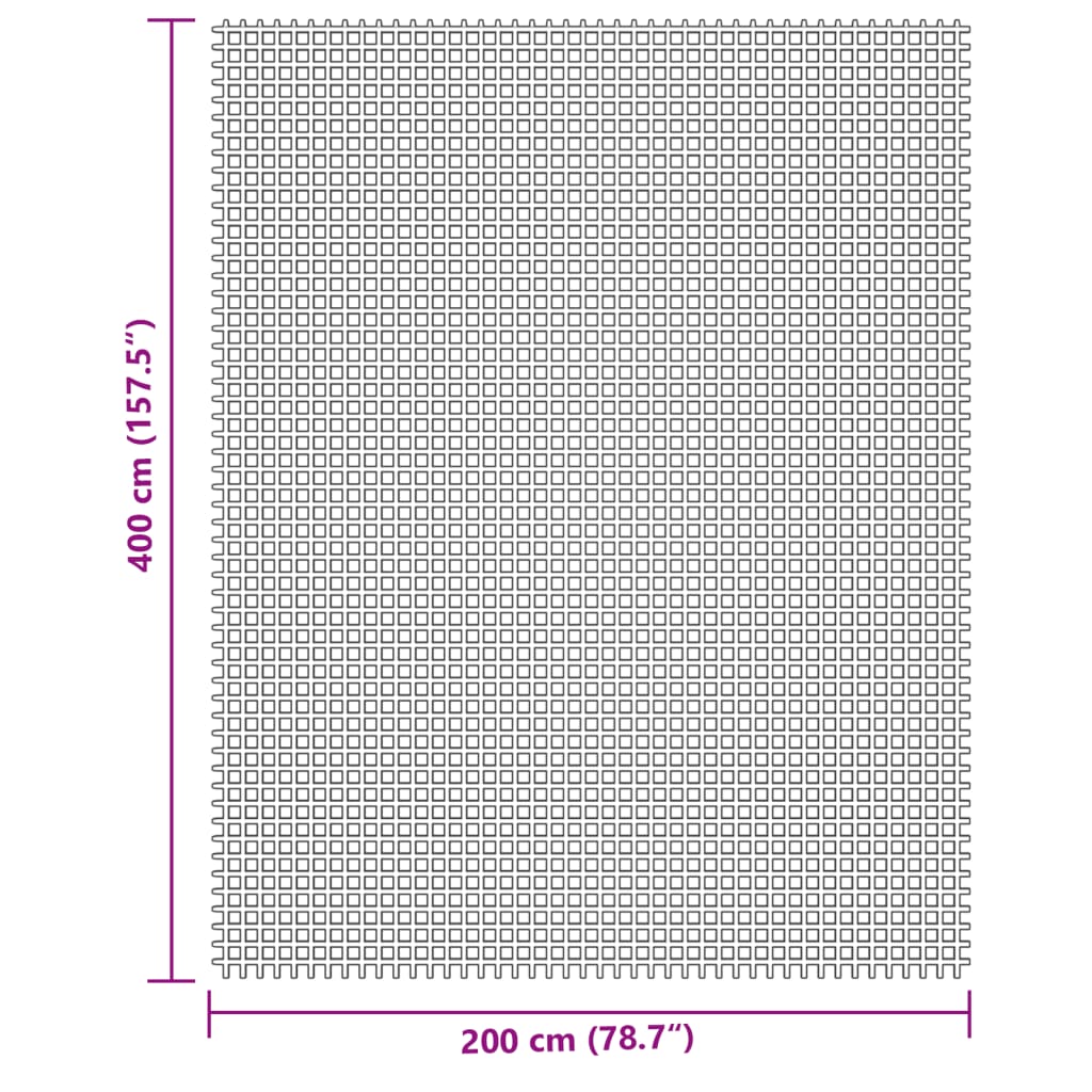 vidaXL Tent Carpet Cream 4x2 m