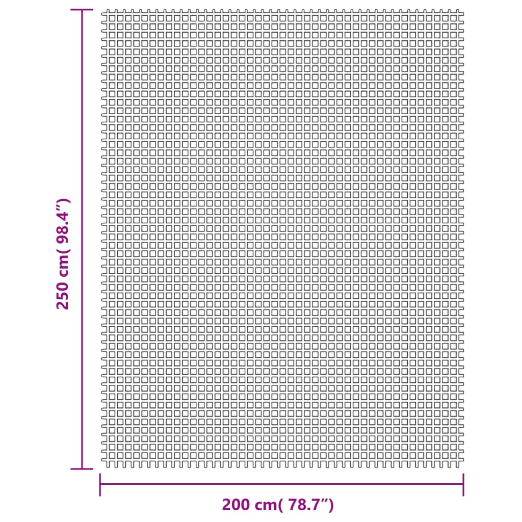 vidaXL Tent Carpet Cream 2.5x2 m