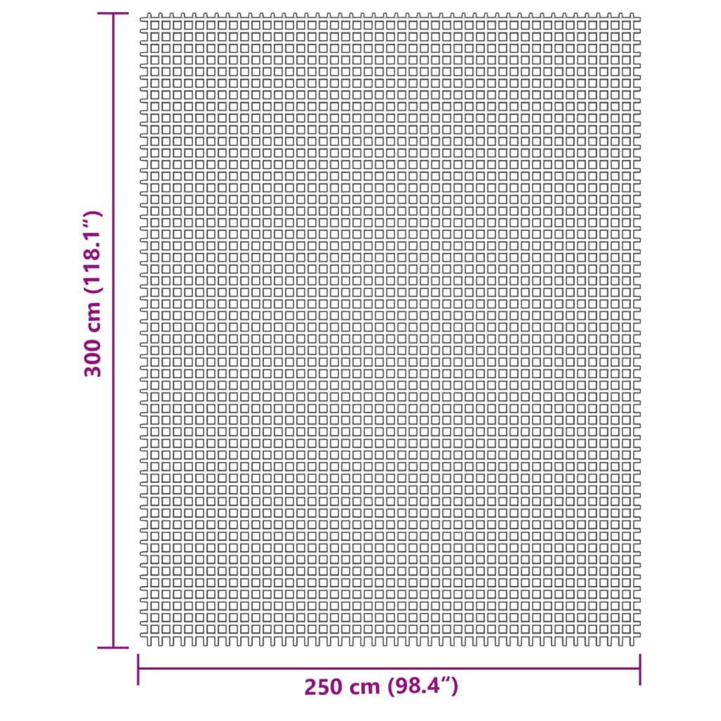 vidaXL Tent Carpet Cream 3x2.5 m