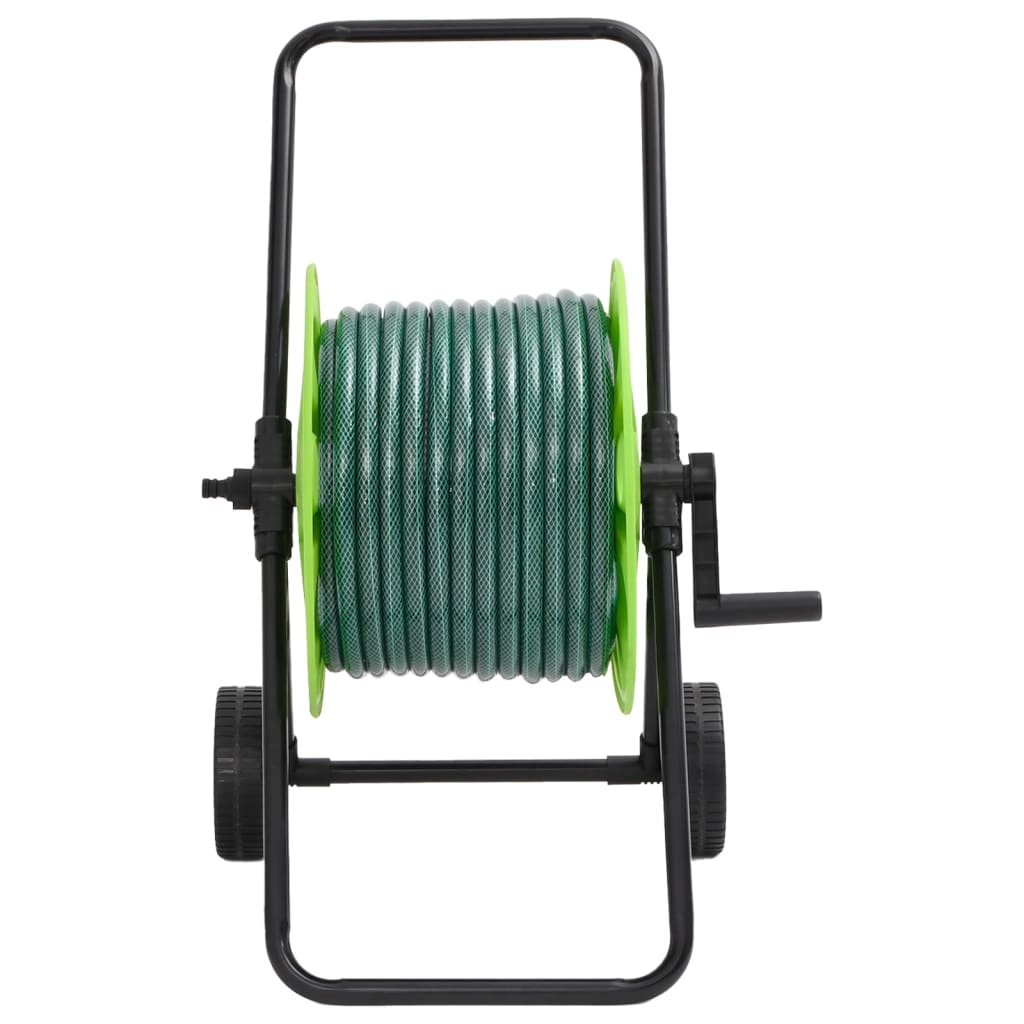 Green Hose Reel Cart with 50 m Hose PVC