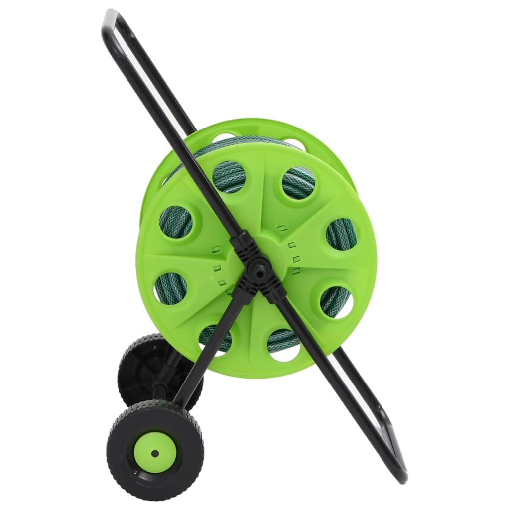 Green Hose Reel Cart with 50 m Hose PVC