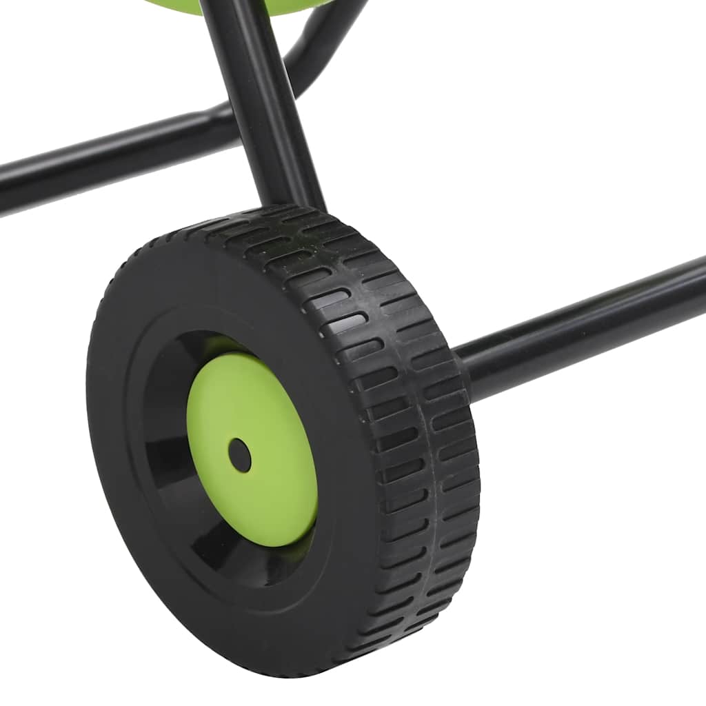 Green Hose Reel Cart with Hose Fitting Set 0,5" 30 m PVC