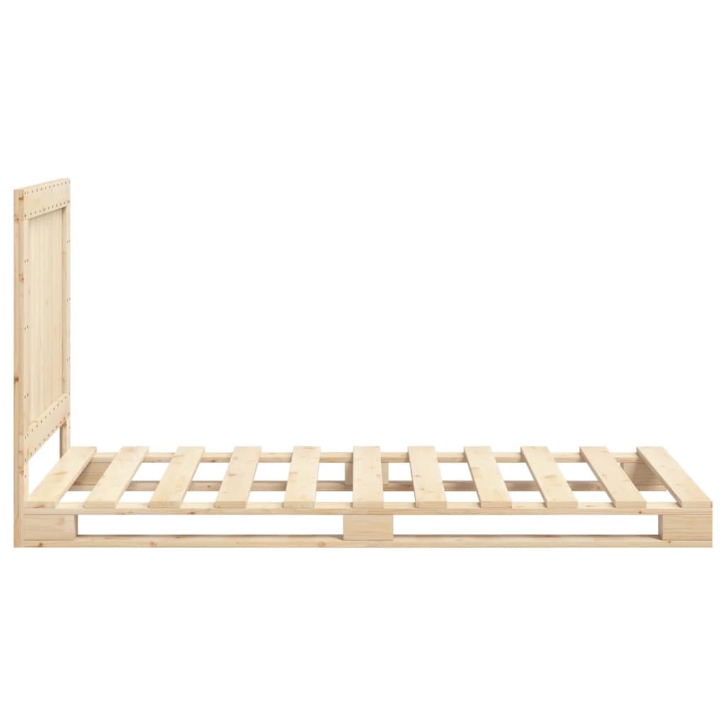 Bed Frame | Natural Pine | Solid Wood | Single | Durable | Rectangular