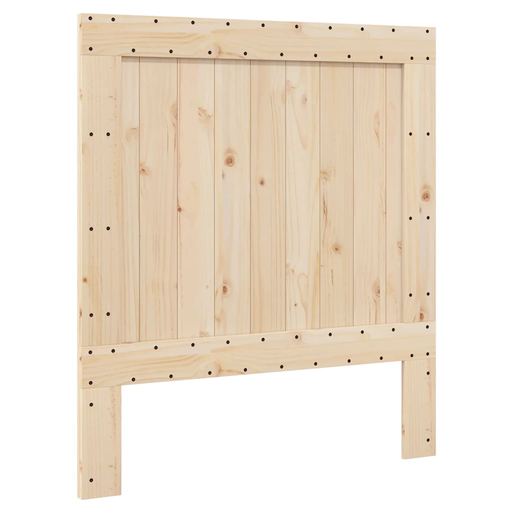 Bed Frame without Mattress with Headboard 90x200 cm Solid Wood