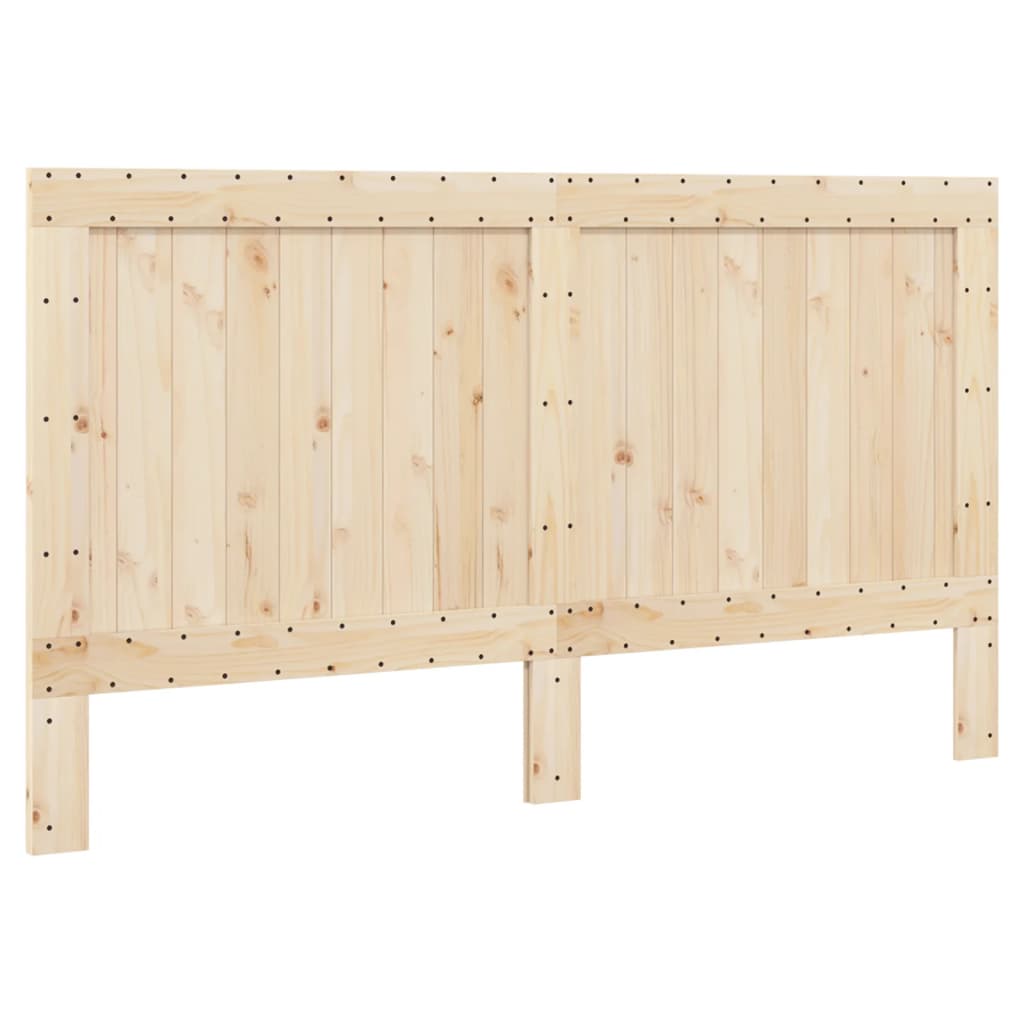 vidaXL Bed Frame without Mattress  Grey 200x200 cm Solid Wood Pine