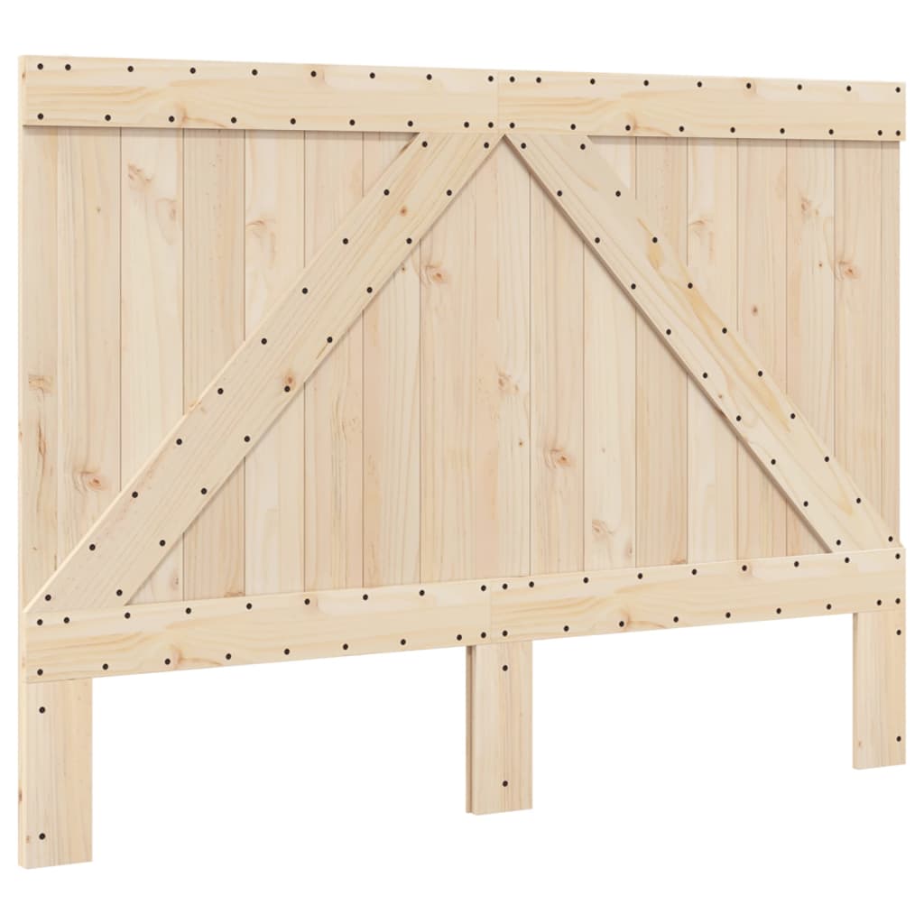 vidaXL Bed Frame without Mattress  Grey 140x200 cm Solid Wood Pine