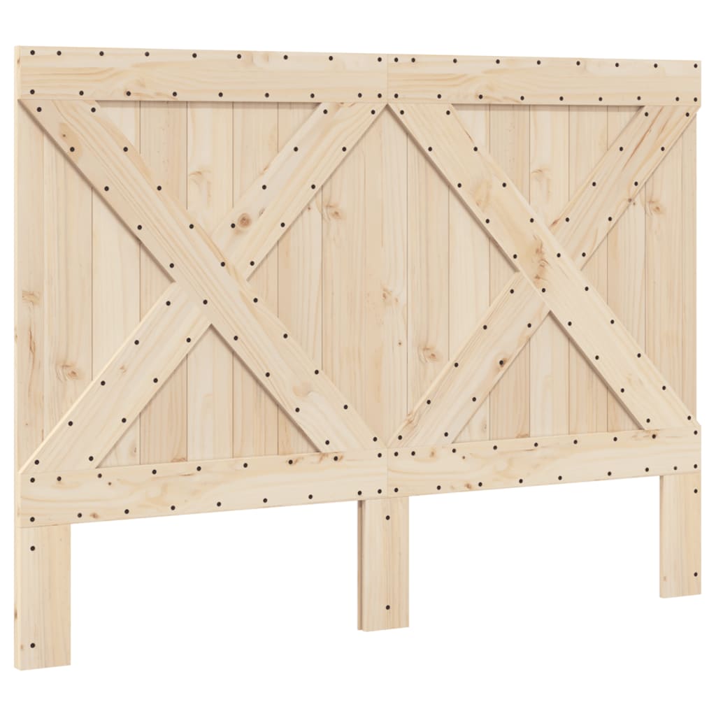 Bed Frame without Mattress  Grey 140x200 cm Solid Wood Pine