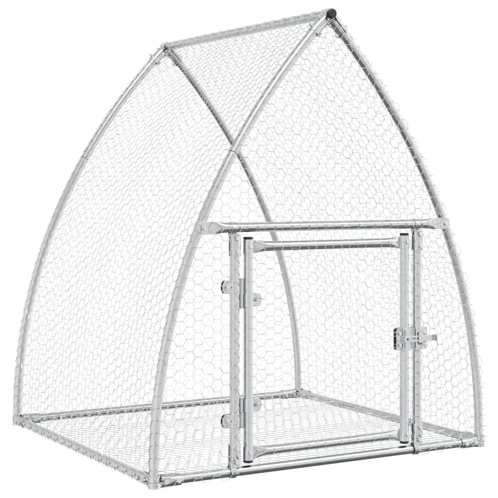 vidaXL Rabbit Cage Silver 100x105x120 cm Galvanised Steel