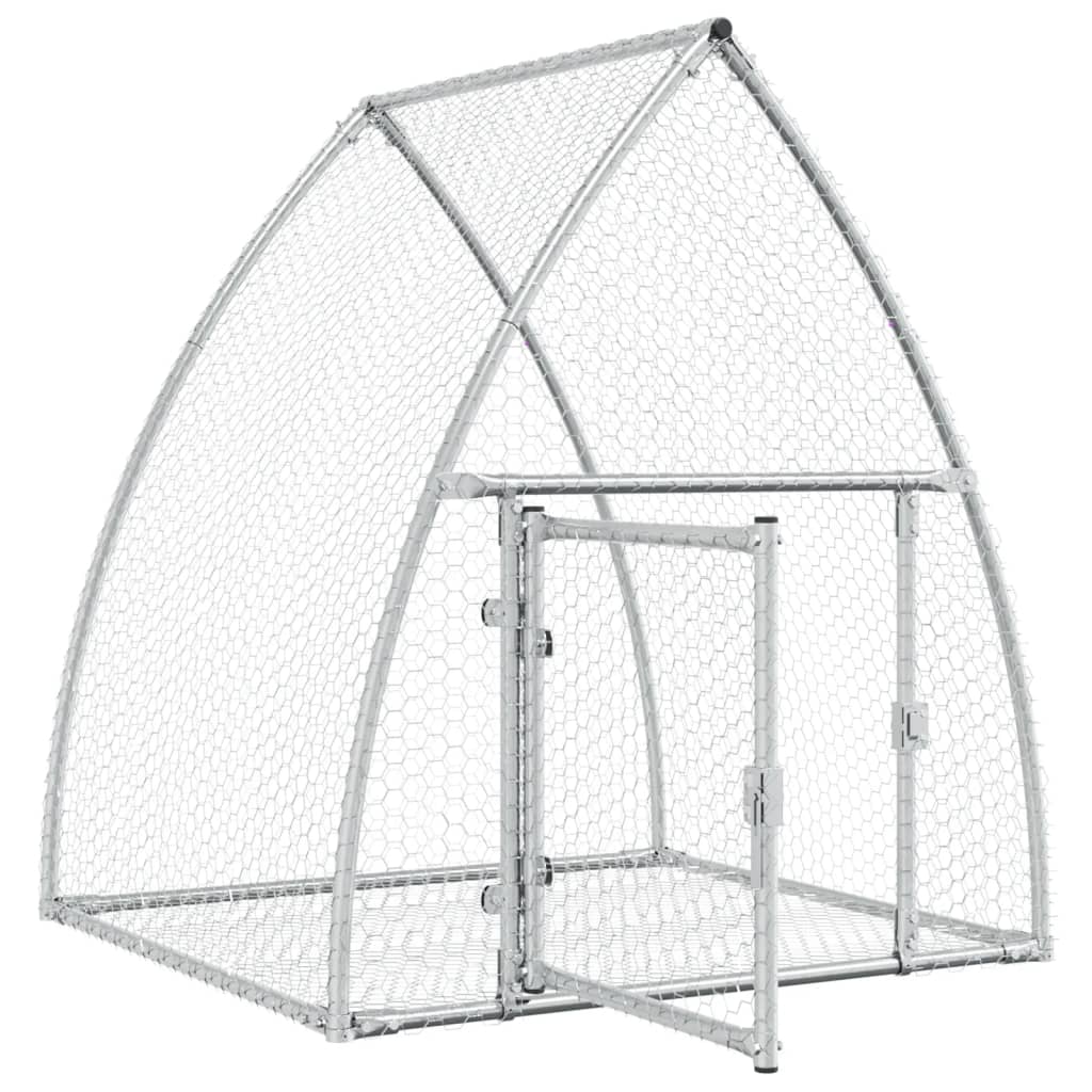 vidaXL Rabbit Cage Silver 100x105x120 cm Galvanised Steel