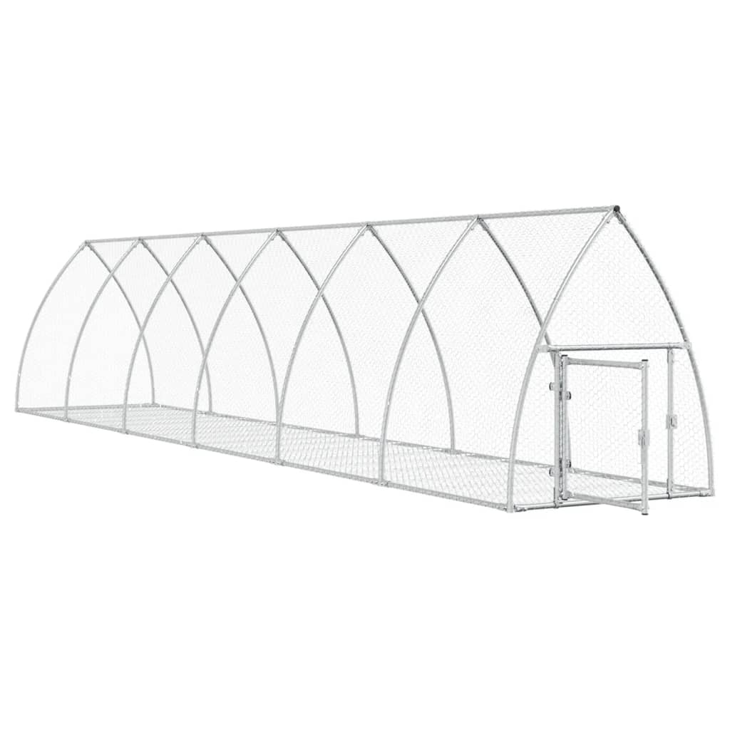 Rabbit Cage Silver 600x105x120 cm Galvanised Steel