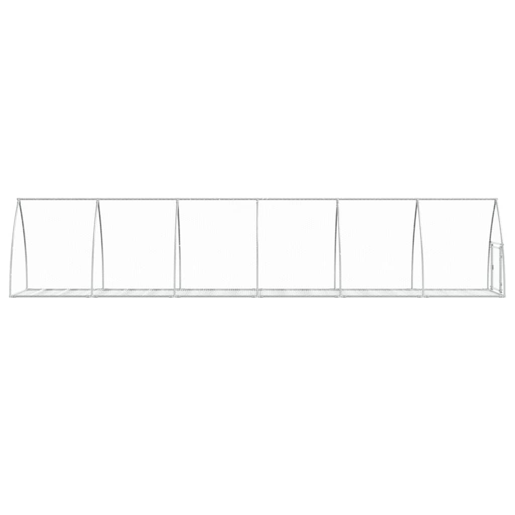 Rabbit Cage Silver 600x105x120 cm Galvanised Steel