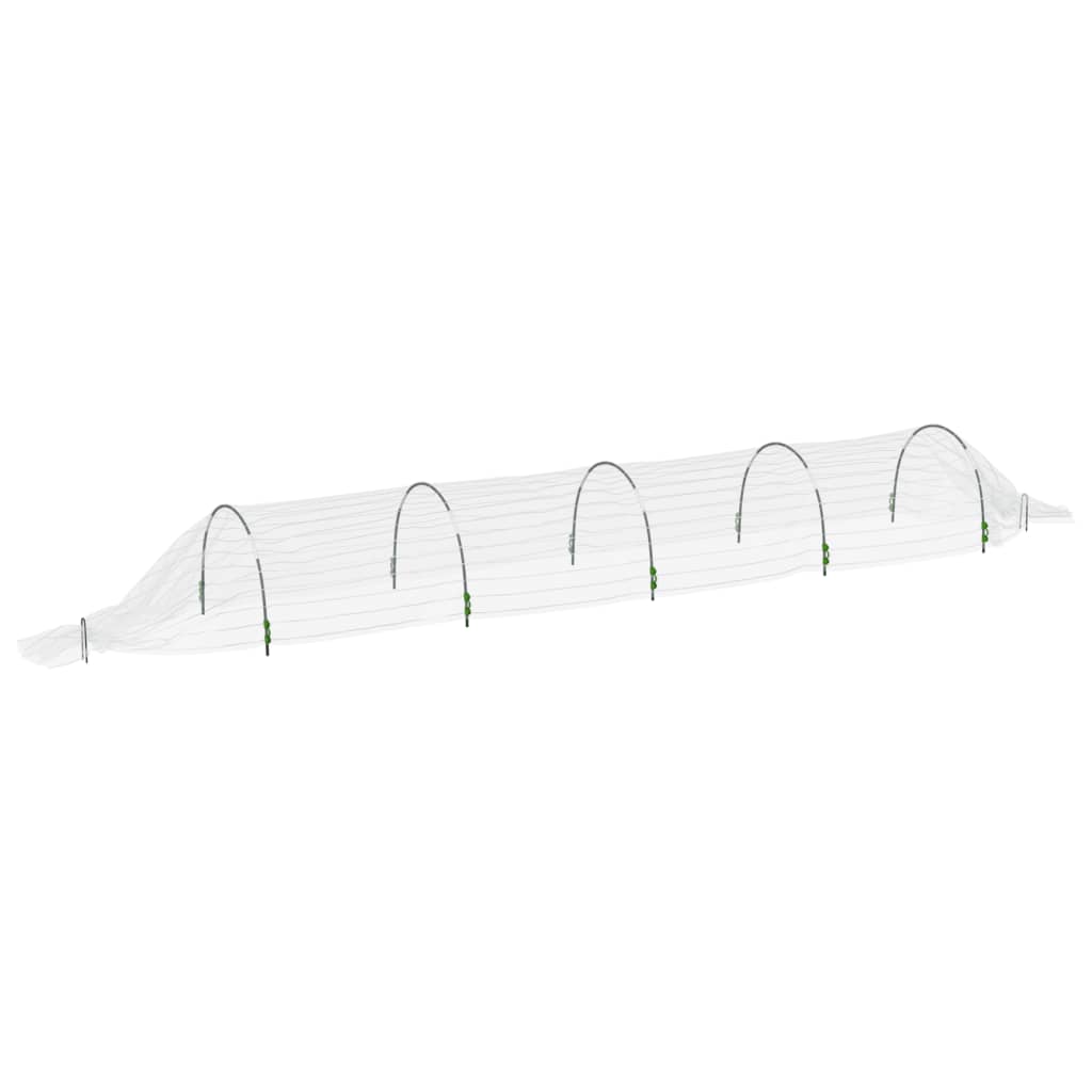 vidaXL Netting Tunnels 3 pcs 1.5x5 m Fibreglass and PP