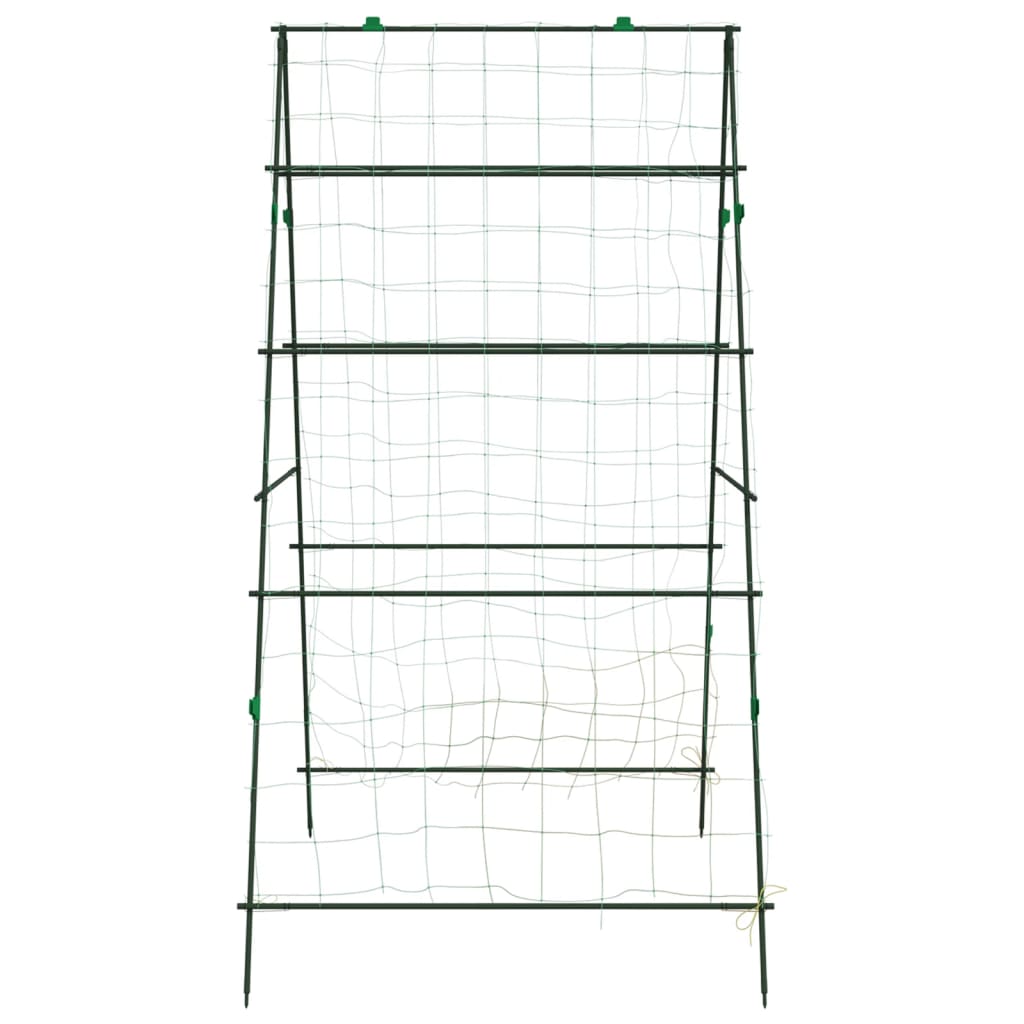 vidaXL Garden Trellises for Climbing Plants 4 pcs A-Frame Steel