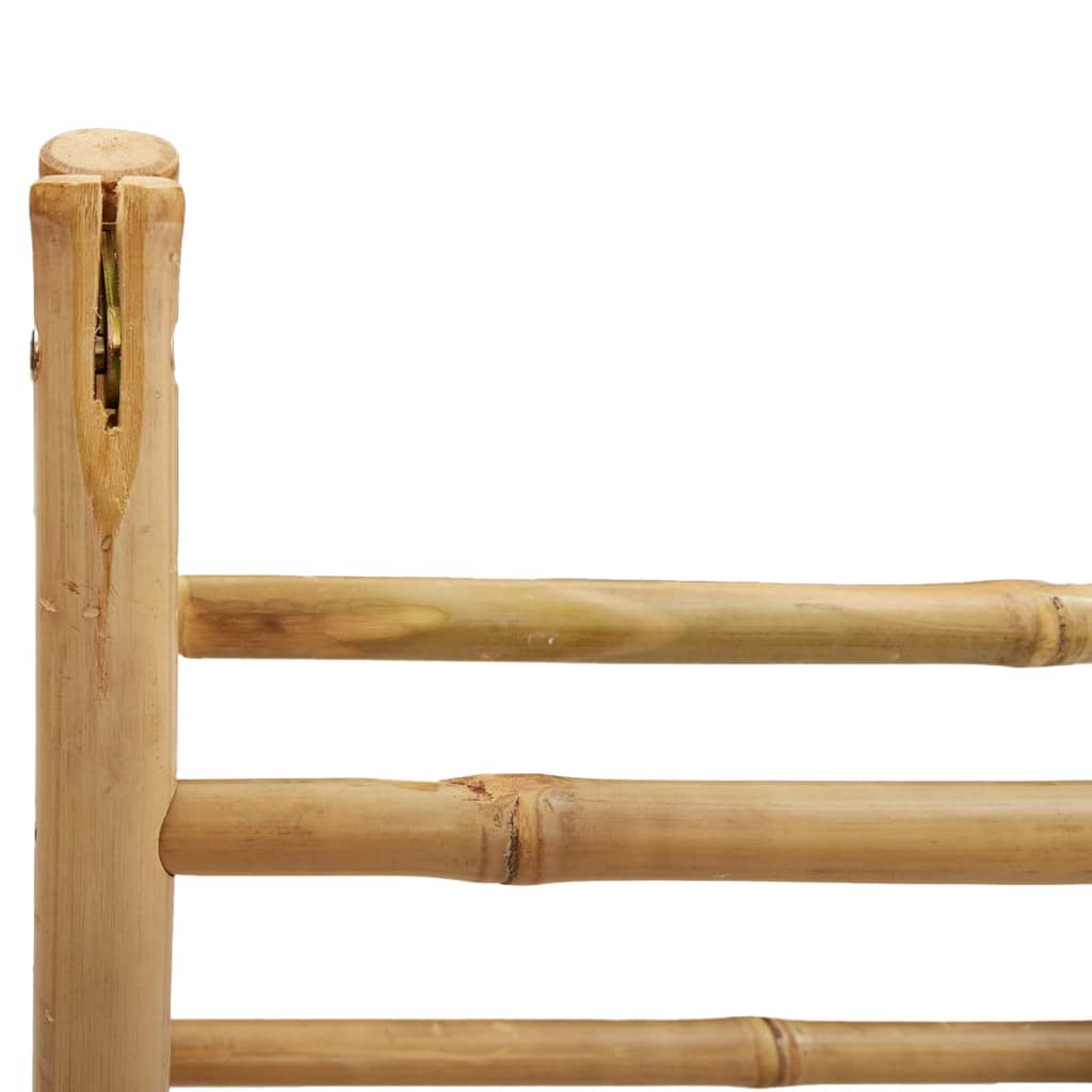 vidaXL Double Towel Ladder with 4 Rungs 90x50x100 cm Bamboo