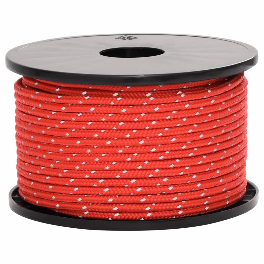 vidaXL Tent Guy Rope with Reflective Strips and Spanners 50 m 5 mm