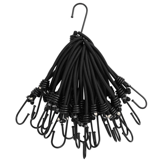 vidaXL Bungee Cord with Hooks 25 pcs 17 cm