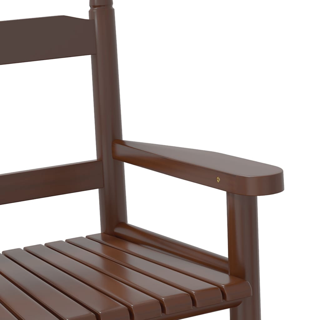 vidaXL Rocking Chair for Children Brown Solid Wood Poplar