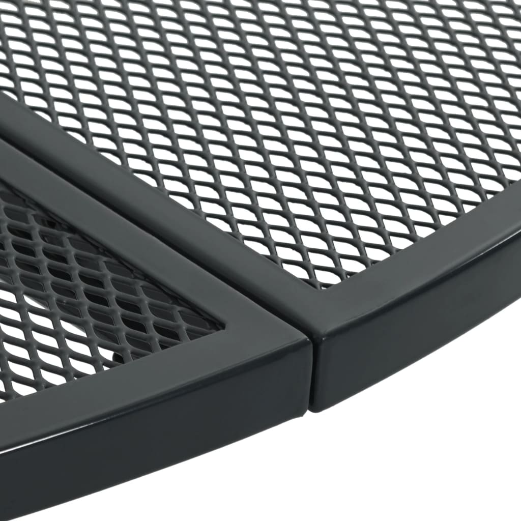 Patio Table Round Anthracite Ø80x72,5 cm Powder-coated Steel