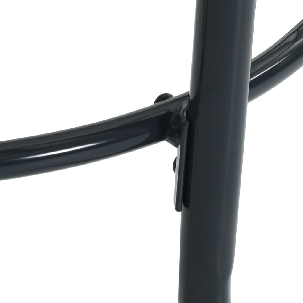 Patio Table Round Anthracite Ø80x72,5 cm Powder-coated Steel