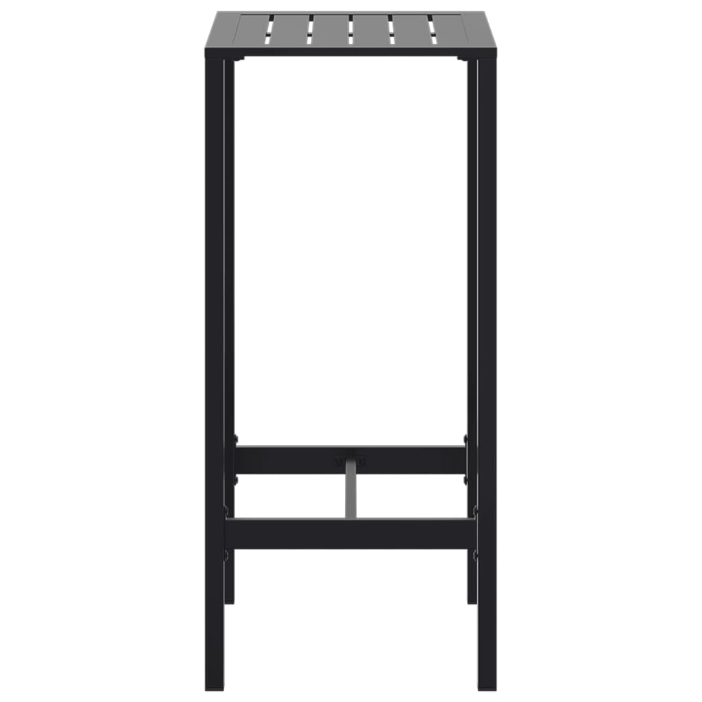 vidaXL Bar Table Black 50x50x110 cm Powder-coated Steel