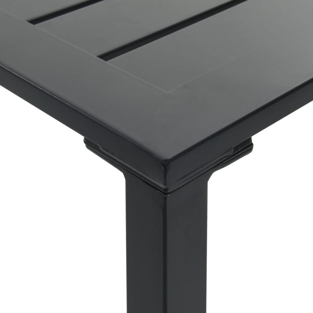 vidaXL Bar Table Black 50x50x110 cm Powder-coated Steel