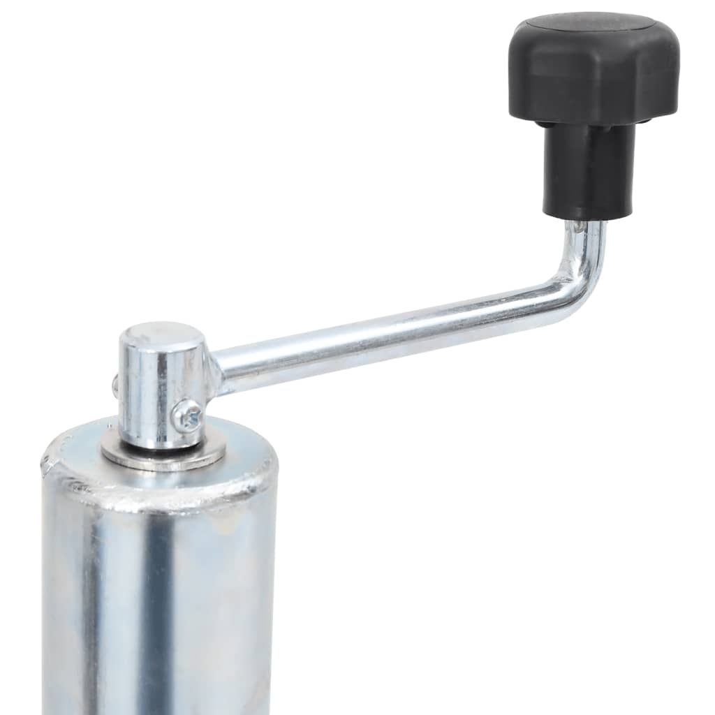 Trailer Jack Wheel 60 mm with 2 Support Tubes and 3 Split Clamps