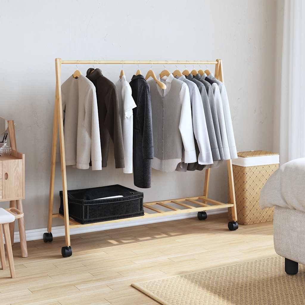 Clothes Rack | Natural Bamboo | Bamboo | Medium | Foldable