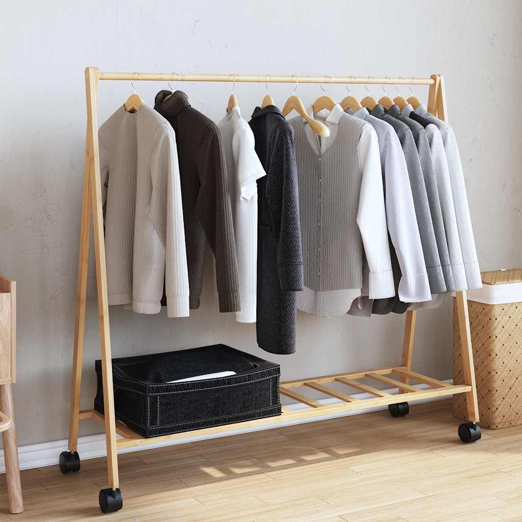 Clothes Rack | Natural Bamboo | Bamboo | Medium | Foldable