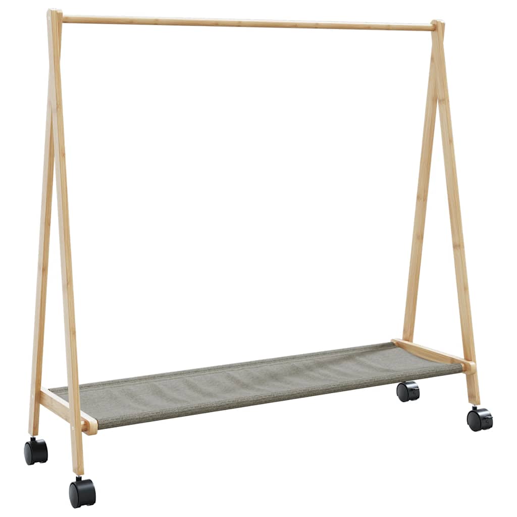 Clothes Rack | Bamboo | Varnished Finish | 106 x 34 x 106.5 cm | Foldable
