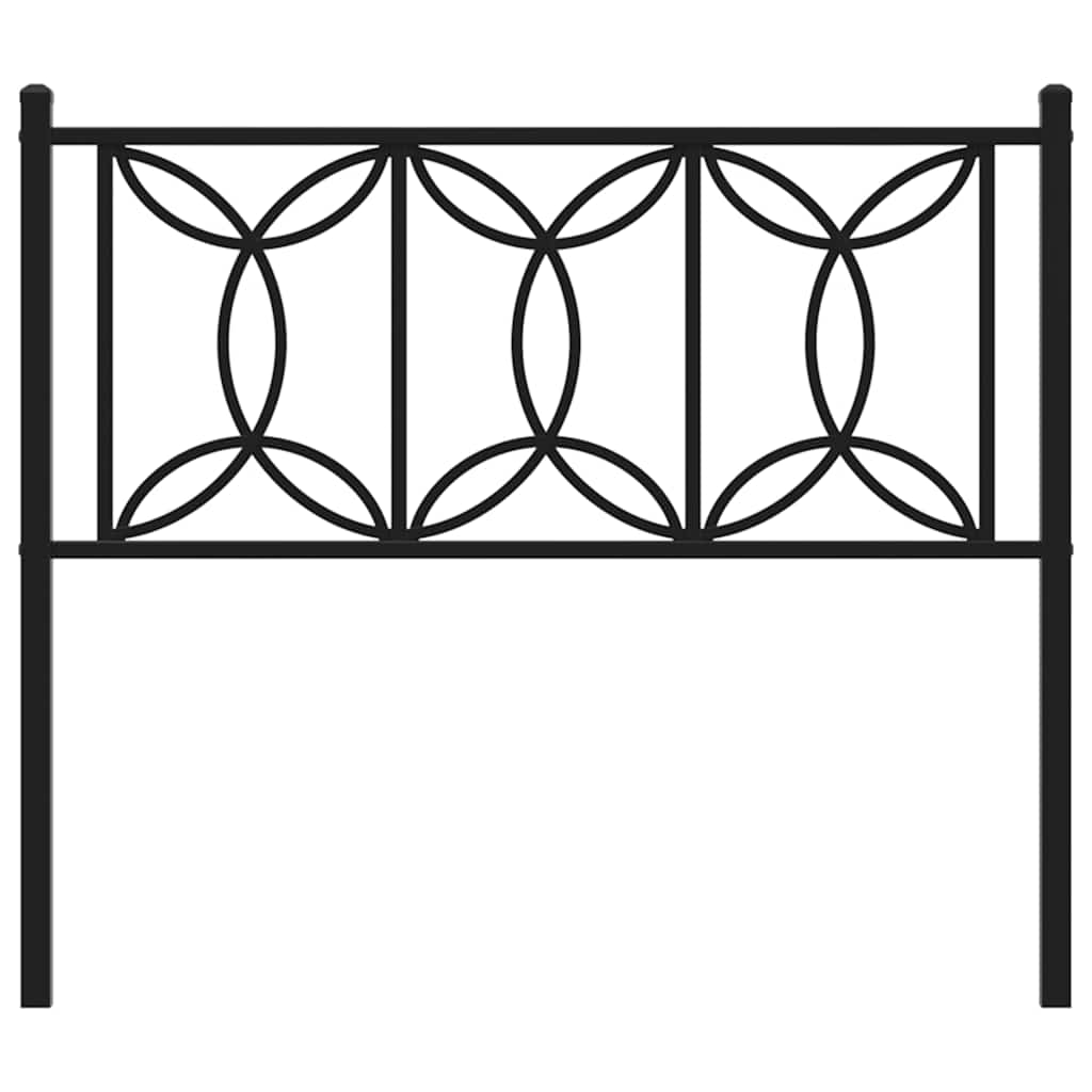 Metal Replace Headboard Black 107 cm