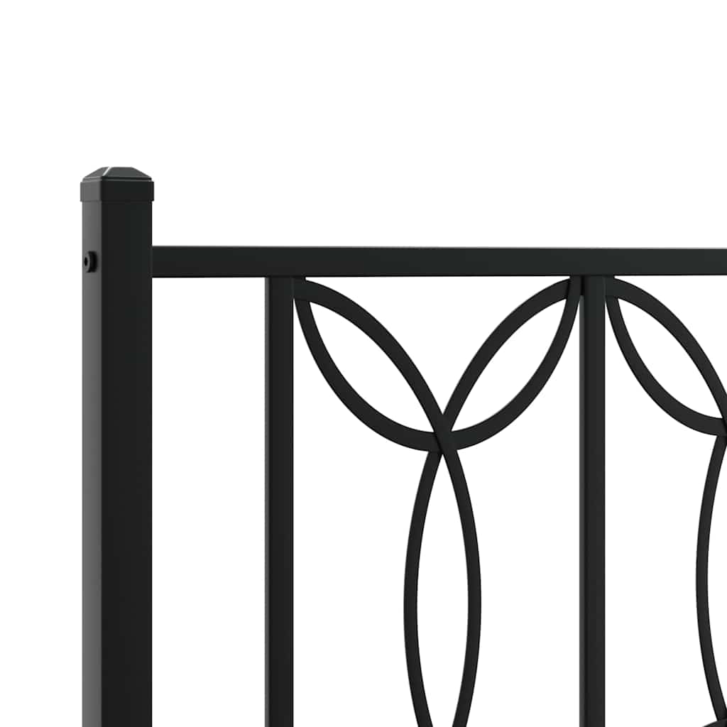 Metal Replace Headboard Black 107 cm