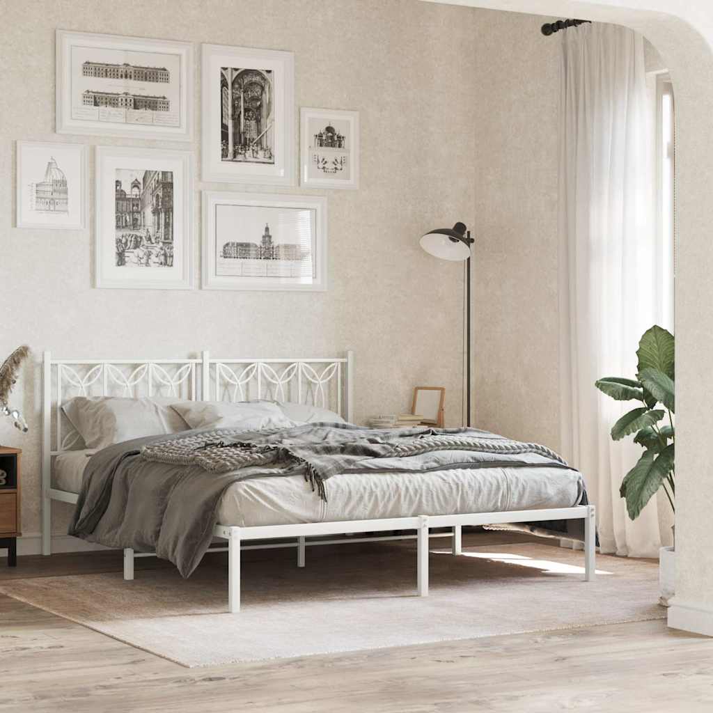 Metal Replace Headboard White 160 cm