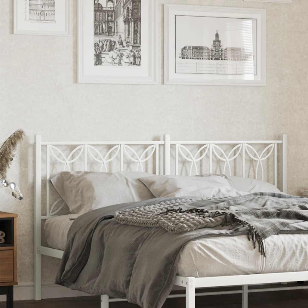 Metal Replace Headboard White 160 cm