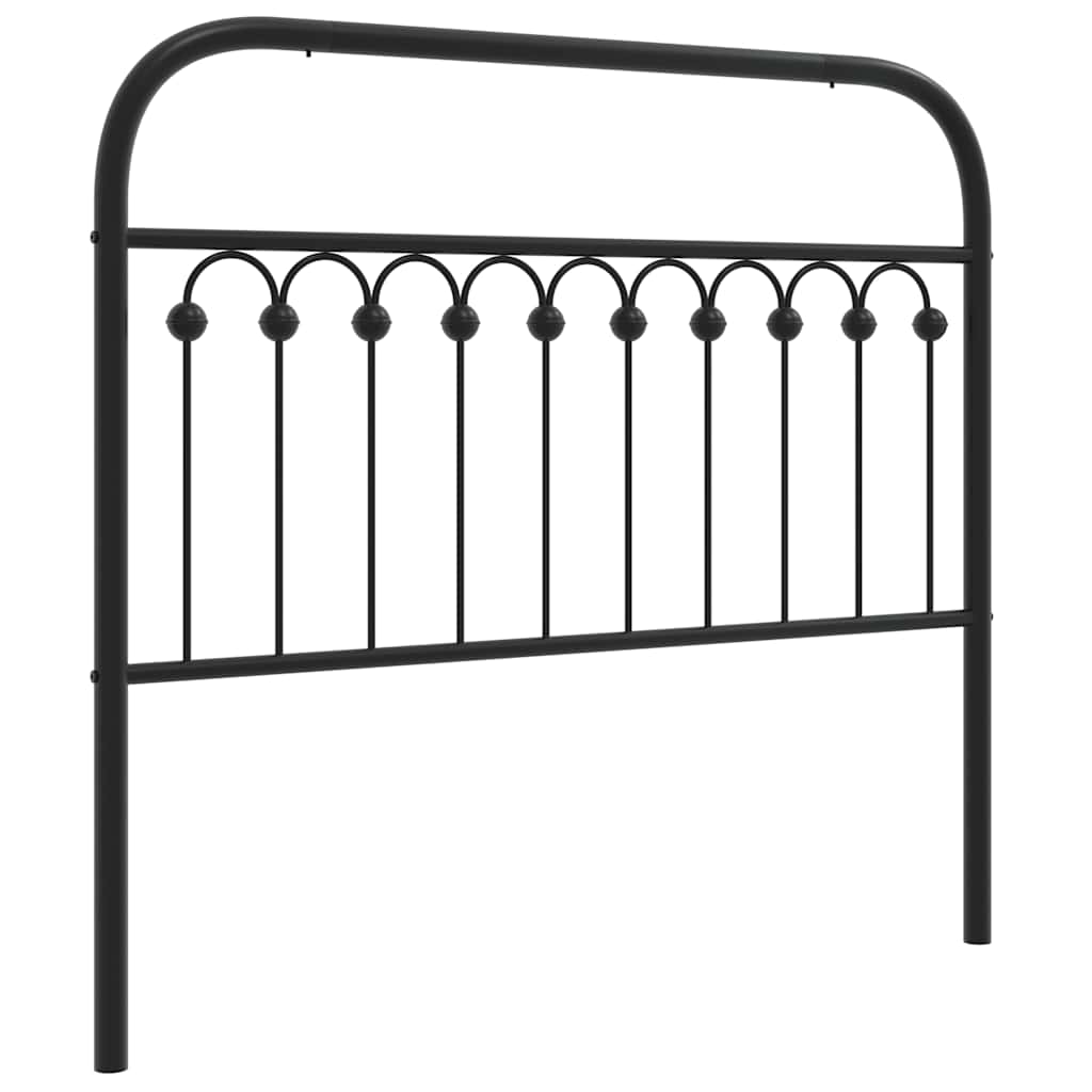 Metal Replace Headboard Black 107 cm