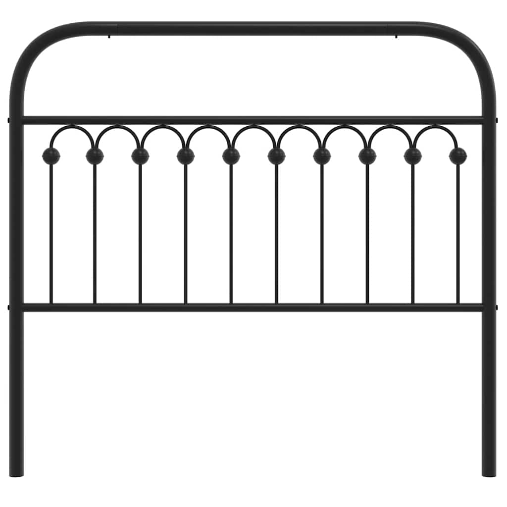Metal Replace Headboard Black 107 cm