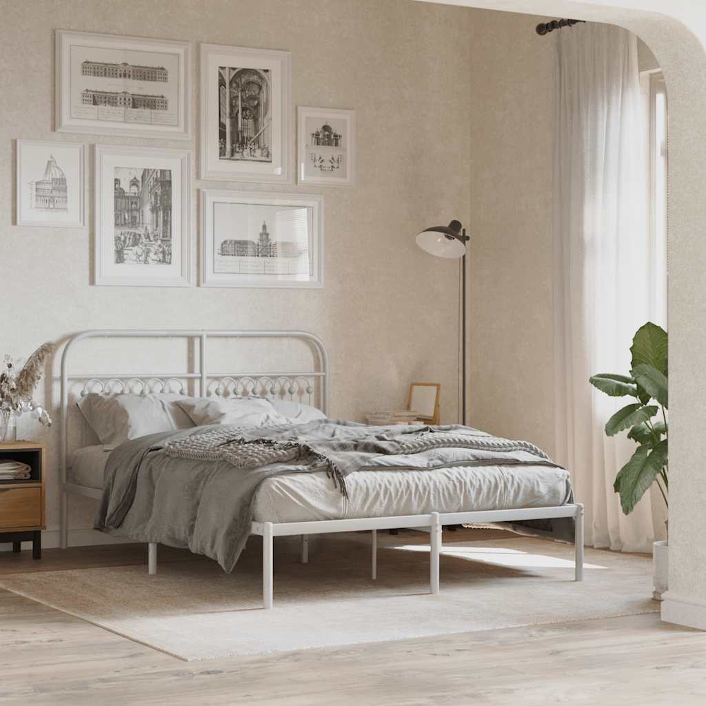 Metal Replace Headboard White 135 cm