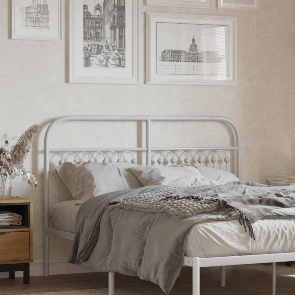 Metal Replace Headboard White 135 cm