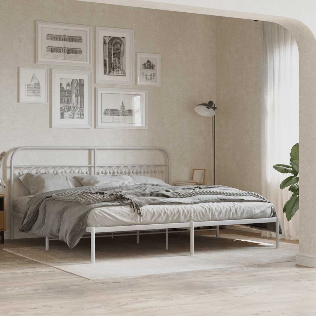 Metal Replace Headboard White 193 cm