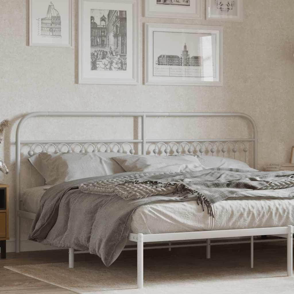 Metal Replace Headboard White 193 cm