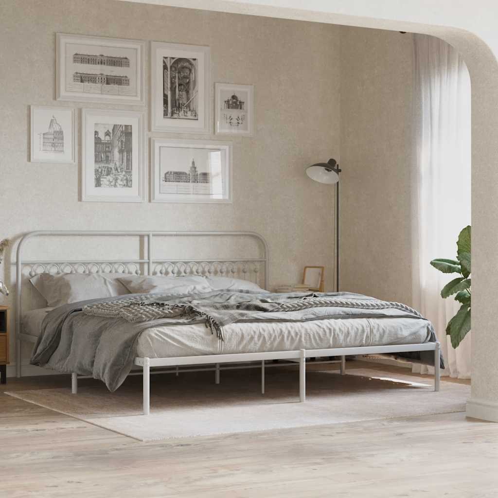Metal Replace Headboard White 200 cm