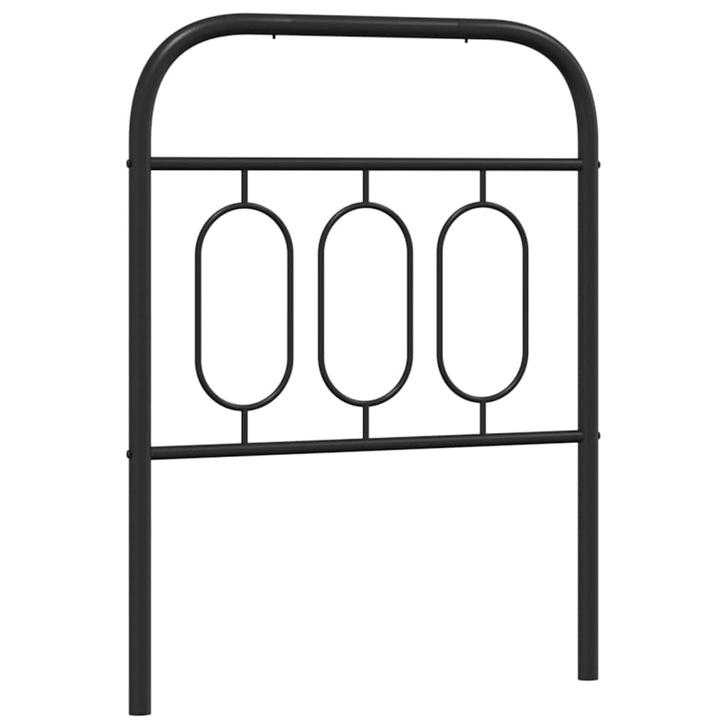 Metal Replace Headboard Black 75 cm