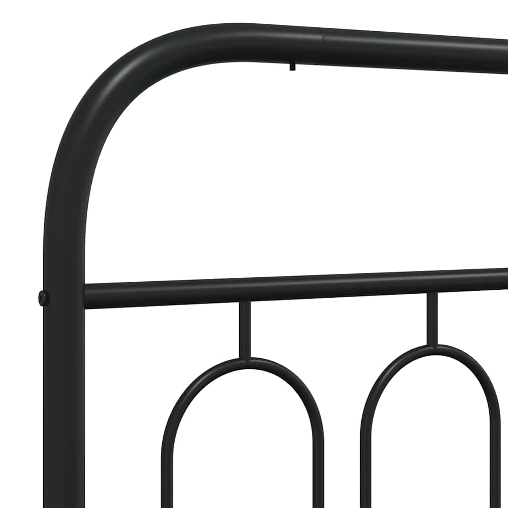 Metal Replace Headboard Black 75 cm