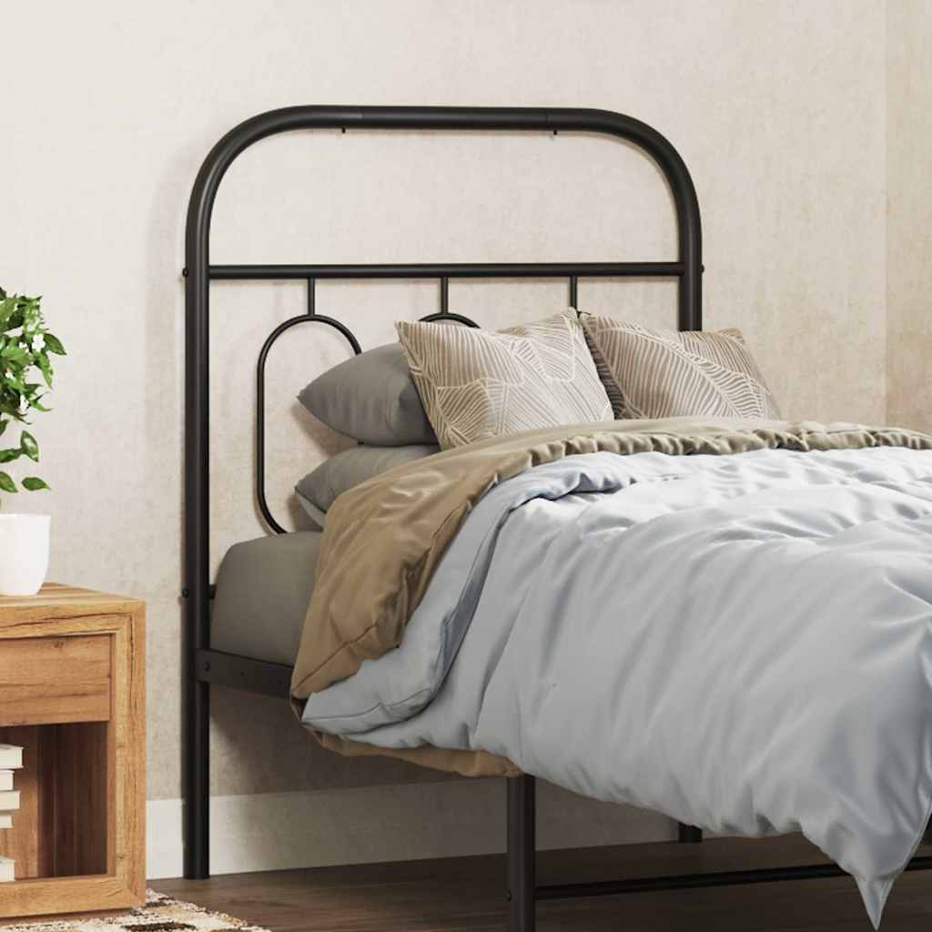 Metal Replace Headboard Black 75 cm