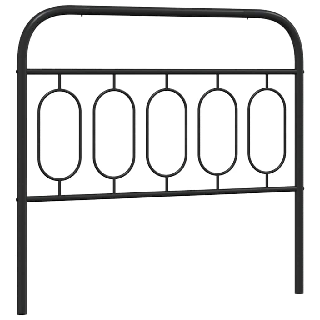 Metal Replace Headboard Black 100 cm
