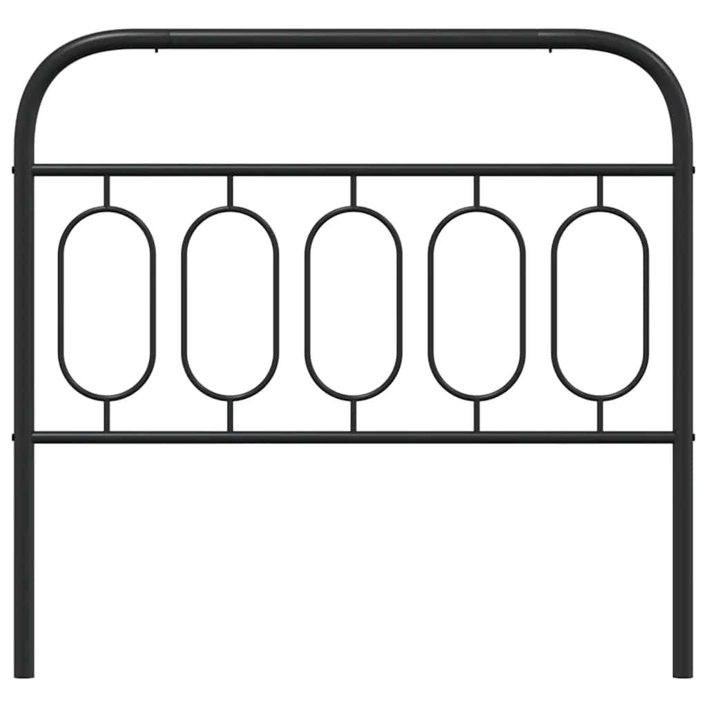 Metal Replace Headboard Black 107 cm