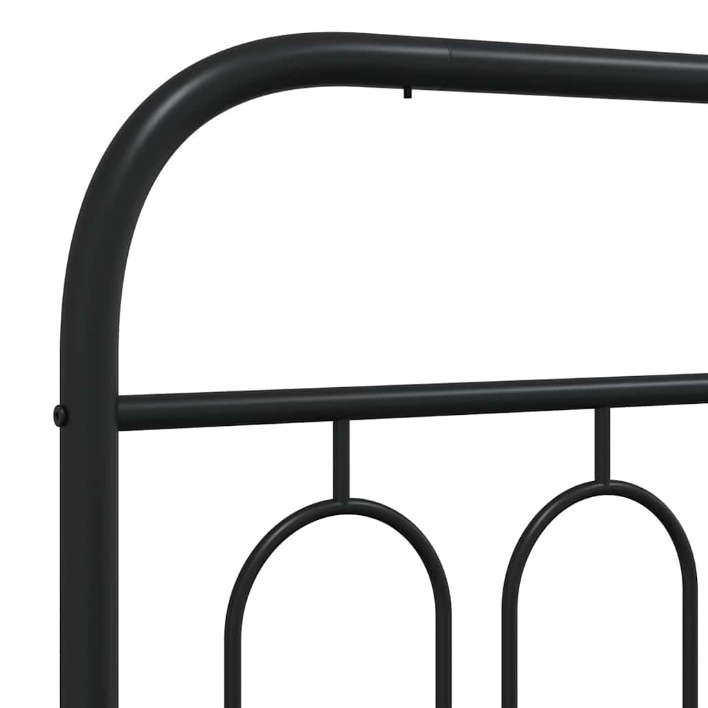 Metal Replace Headboard Black 107 cm