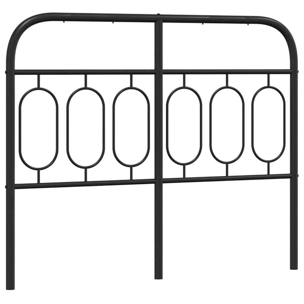 Metal Replace Headboard Black 120 cm