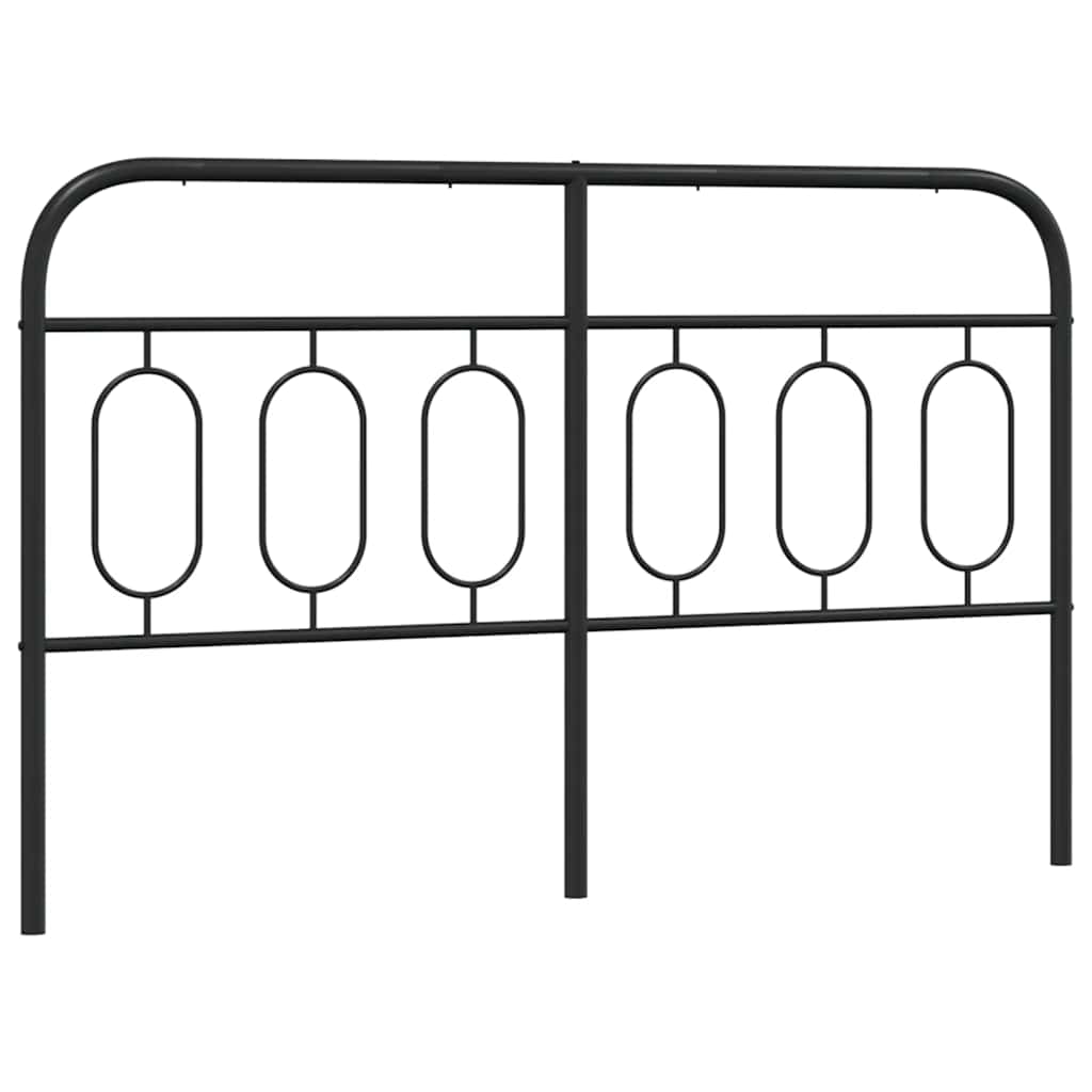 Metal Replace Headboard Black 137 cm